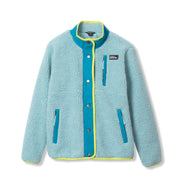 Kids Fleece Mixed Media Jacket - CANAL BLUE