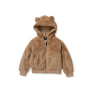 Toddler Quest Fleece Plush Hooded Jacket - KHAKI