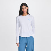 Women's Solarfoil® Long-Sleeve Pullover - Print - White