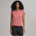 Women's Everyday Short Sleeve Collared Split Neck