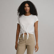 Women's Temp Lite Tie Front Tank - Snow