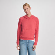 Women's Waverly Cotton Slub Hoodie - Rhubarb