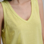 Women's Sunwashed Cotton V-Neck Tank