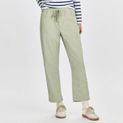 Women's Softened Legend Wash Tie Front Pants - Dusty Sage