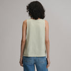 Women's Sunwashed Cotton Tie Front Tank